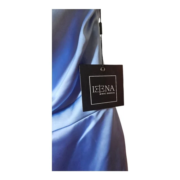 Mac Duggal Dress Size 4 Blue One Shoulder - Picture 12 of 14